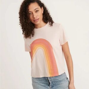 Marine layer- graphic rainbow tee shirt
